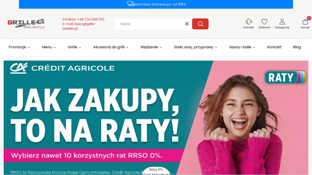 Internetowy sklep z grillami | Grille-bielsko.pl - podgląd