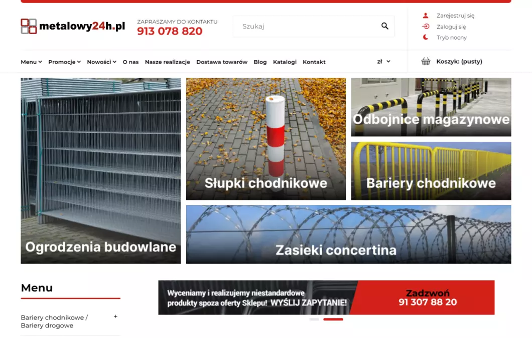 Sklep Metalowy24h - podgląd